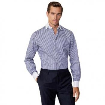 Camisa de Hombre Clásica de Rayas Hackett - Manga Larga, Algodón, Casual, Fiesta