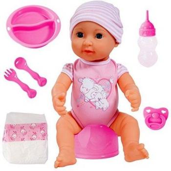 Bayer Design B2894071 Piccolina New Born Baby Doll, Soft Pink, 40 cm