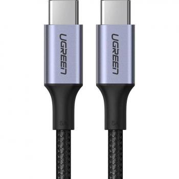 Cable Ugreen USB Tipo C - USB Tipo C 5A 100W Power Delivery Quick Charge 3.0, 1m, Gris