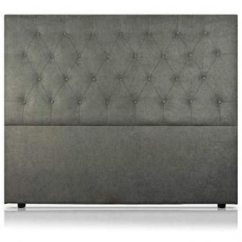 Cabecero Afrodita Tapizado Nido Antimanchas Gris 145x120cm de SonnoMattress