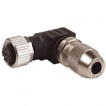 Murrelektronik 7000-12681-0000000 Circular connector for field assembly, Sensor/actuator connector M12 Socket, straight, No. of pins (RJ): 4, 1 pc(s) Bag
