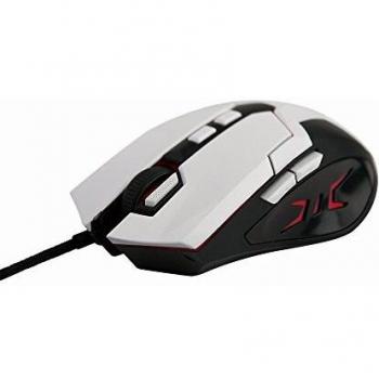 Ratón Óptico Gembird MUSG-04, 3200DPI, Mano Derecha, Multicolor y Blanco