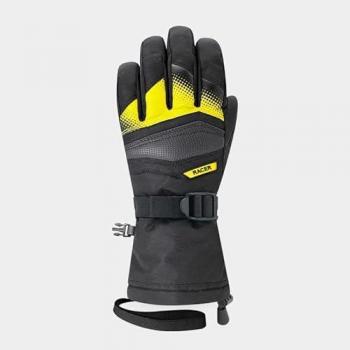Guantes Racer Venom 4 negro amarillo infantil - 6
