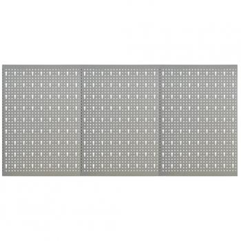 vidaXL Wall-mounted Peg Boards 3 pcs 40x58 cm Steel