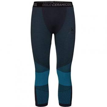 Odlo Ceramicool Motion Bl Bottom 3/4 Pantalones térmicos, Hombre, Multicolor