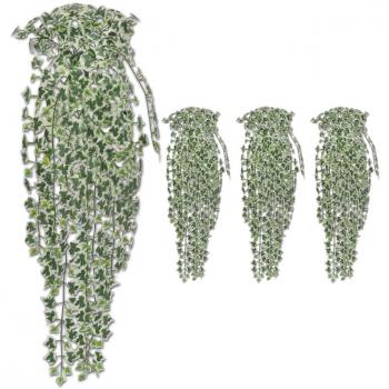 Hojas artificiales de hiedra Variegata 4 PC 90 cm
