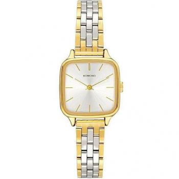 KOMONO Kate Estate Women's Japanese Quartz Analogue Watch in Gold/Silver with Stainless Steel Strap