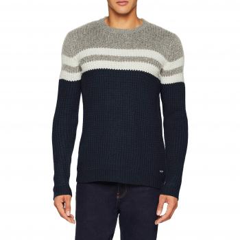 Only & Sons Onslazlo 3 Blocked Crew Neck Knit Reg, suéter para Hombre, Blue Nights, Medium
