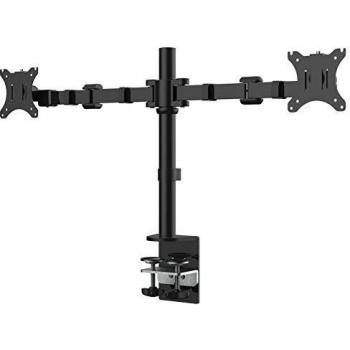 Fleximounts Soporte de Mesa con Doble Brazo de Movimiento Completo cuadra a Monitor de 10-27