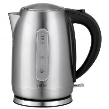 Hervidor eléctrico Noveen EK1405 1,7L Inox con interruptor Strix, potencia de 2000W