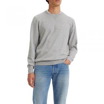 Jersey Ligero de Hombre Levi's® de Manga Larga con Cuello Redondo en Gris Medio