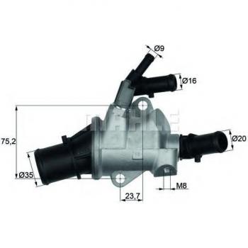 Termostato de refrigerante MAHLE TI 148 88 - Tipo: Termostato, características: compatible con sistemas de refrigeración, temperatura de apertura a 88°C, diseño robusto para una larga durabilidad
