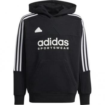 Sudadera Adidas Tiro Fleece Hoodie Infantil Negro/Blanco