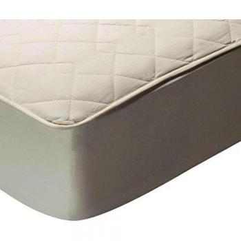 Pikolin Home Natural - Protector de colchón acolchado, 100% algodón, tejido y relleno, transpirable, 180 x 200 cm, cama 180 cm