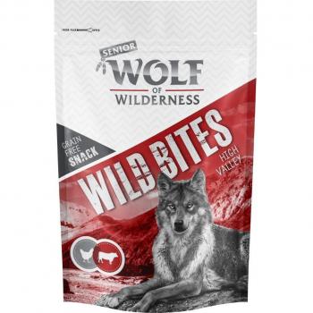 Wolf of Wilderness Wild Bites Senior High Valley con vacuno - Pack Ahorro 3 x 180 g