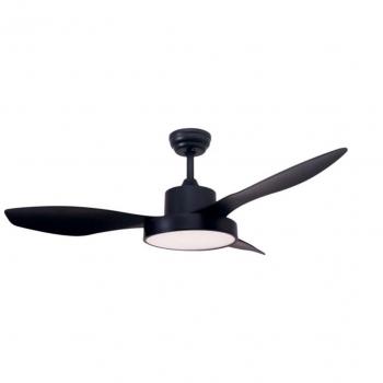 Ventilador de Techo Gsc Evolution Bauala Ø107cm Negro con Luz CCT y Mando, Ventilador de Techo Biula Ø122cm Negro con Luz CCT Regulable y Mando