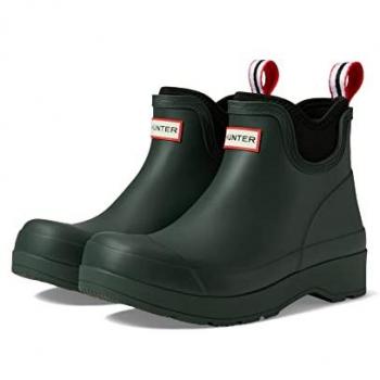 Hunter Men's Play Neoprene Chelsea Rubber Boots - Black, Size 11