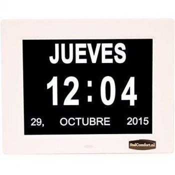 Reloj Calendario con Fecha, día y Hora | Reloj Alzheimer | Reloj Tercera Edad