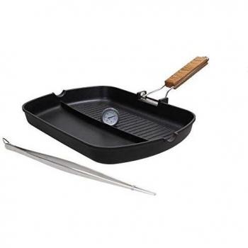 Set de Parrilla Multifuncional Tognana, Aluminio Forjado, Negro, Estilo Country Chic