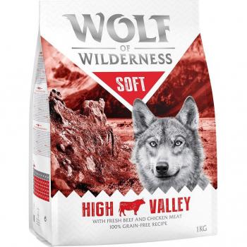 Wolf of Wilderness Soft High Valley con vacuno - Pack Ahorro 2 x 1 kg