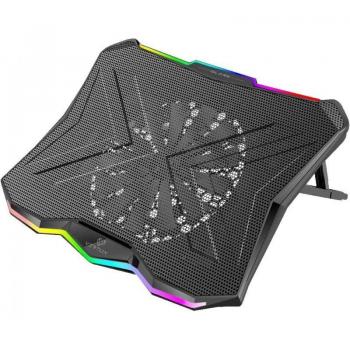 Base de refrigeración Vertux Glare RGB para portátiles de hasta 17 pulgadas.