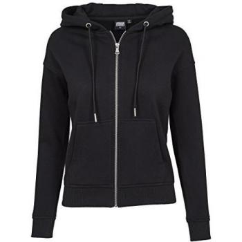 Urban Classics Women's Classic Zip Hoodie - Black - XS to XL