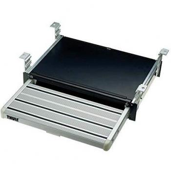 Thule Omni-Step Escalón Manual Desplegable Slide-Out, color negro, compatible con vehículos recreativos, fácil de instalar y usar, diseño robusto y duradero, proporciona un acceso seguro y cómodo