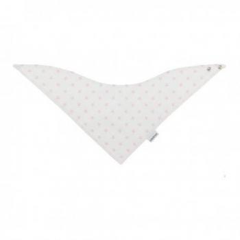 BABERO BANDANA STAR ROSA 38X18 CM