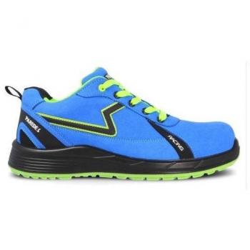 Botas de Seguridad Deportivas Alonso SP5200 Azul-Verde T-46 S3 Hi CI ESD SRC