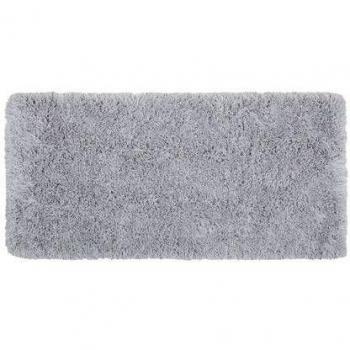 Alfombra Shaggy Rectangular Gris Claro de Poliéster 80 x 150 cm