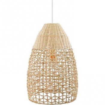 Iluzzia Lámpara Colgante de Ratán Jinan Natural