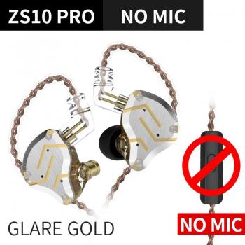 Auriculares KZ ZS10 Pro de Metal con Micrófono, HiFi, Cableados, Cancelación de Ruido, Deportivos para Juegos