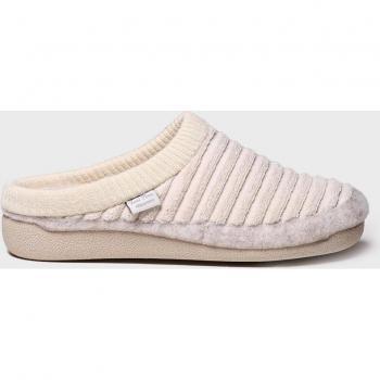 Toni Pons Malu-Od Zapatillas de Casa Abiertas para Mujer de Tejido con Suela Antideslizante Color Crudo