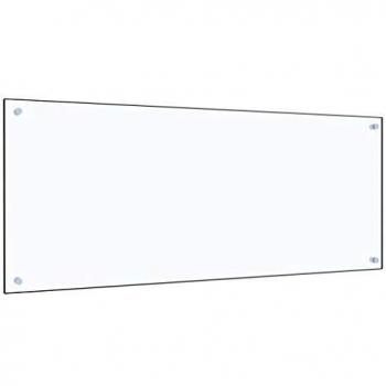 vidaXL Protector de Salpicaduras Cocina de Vidrio Templado 120x50cm Protección Herramientas Accesorios Protección Grasa al Cocinar Fiable Práctico
