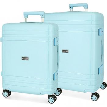 Conjunto de 2 maletas rígidas Movom Dimension con capacidad combinada de 67 litros