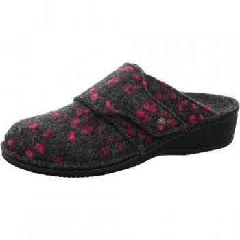 Finn Comfort 6550-519168 - Zapatillas de estar por casa de Fieltro para mujer, color gris, talla 38