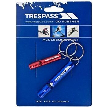 Trespass Blow X Multi-Color Carabiner Keychain Whistle, One Size