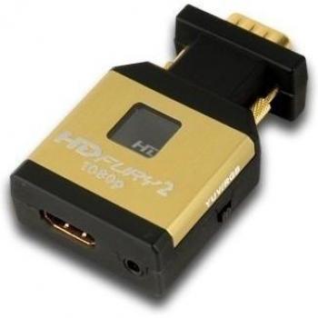 PureLink HDF0002-1LE - Conversor HDMI a VGA, dorado