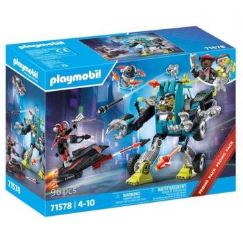 Playmobil Robot Vs Planeador - Juego de construcción, incluye un robot y un planeador, figuras articuladas, accesorios detallados, compatible con otros sets Playmobil