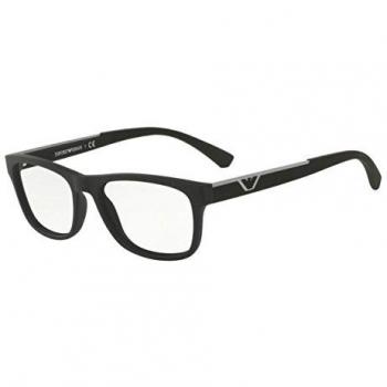 Emporio Armani - EA 3082, Geométrico, propionate, hombre, BLACK RUBBER