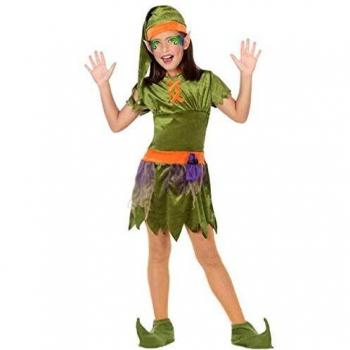 Disfraz de Duende Verde para Niños (10-12 Años) - 5 Piezas