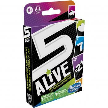 Hasbro Gaming Five Alive Juego de Cartas para 2-6 Jugadores, Edad Recomendada 8+ años, Multicolor (F4205)