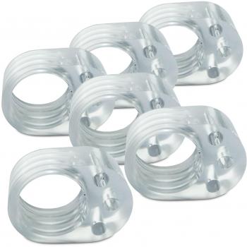 AccuBuddy Tope para puerta – 6 x Tope para puerta transparente, protege paredes/Muebles frente a abolladuras, fácil de pegar