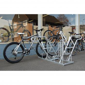 Bicicleta Soporte – estacionar bicicletas 4616 zweiseitig – 6 bicicletas)