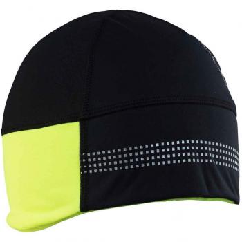 Craft Shelter 2.0 Bicicleta Cortavientos Gorro Mixta, Color Noir/flumino, tamaño XL