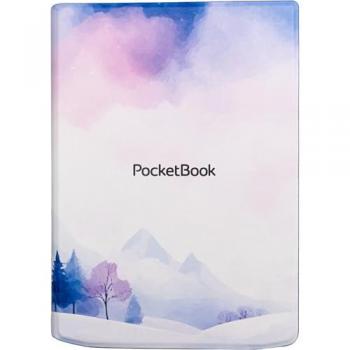 Funda Flip PocketBook 7,8 pulgadas - Diseño Invierno, compatible con InkPad 4, Color 2 y Color 3, multicolor y resistente a golpes