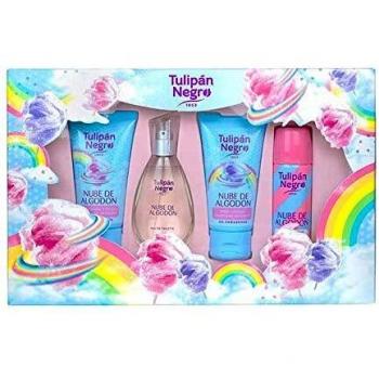 Tulipan Negro Estuche de Regalo Nube de Algodón, Azul