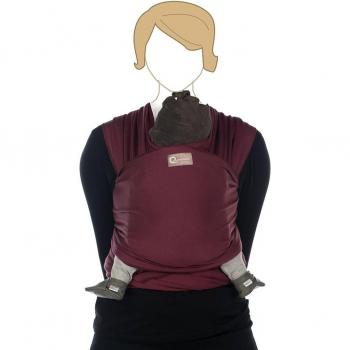 Babylonia Tricot-Slen Organic 966 bufanda Portage Burgundy Red 1