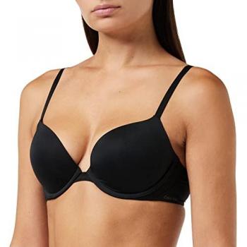 Sujetador Push-Up Escotado Infinite Flex Negro Calvin Klein 80B