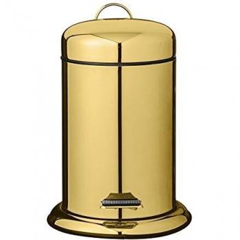 Bloomingville Cubo de basura con acabado oro brillante